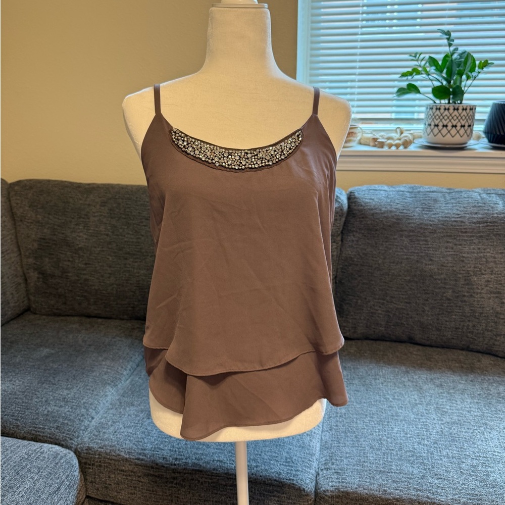 Elegant Purplr Layered Women's Top